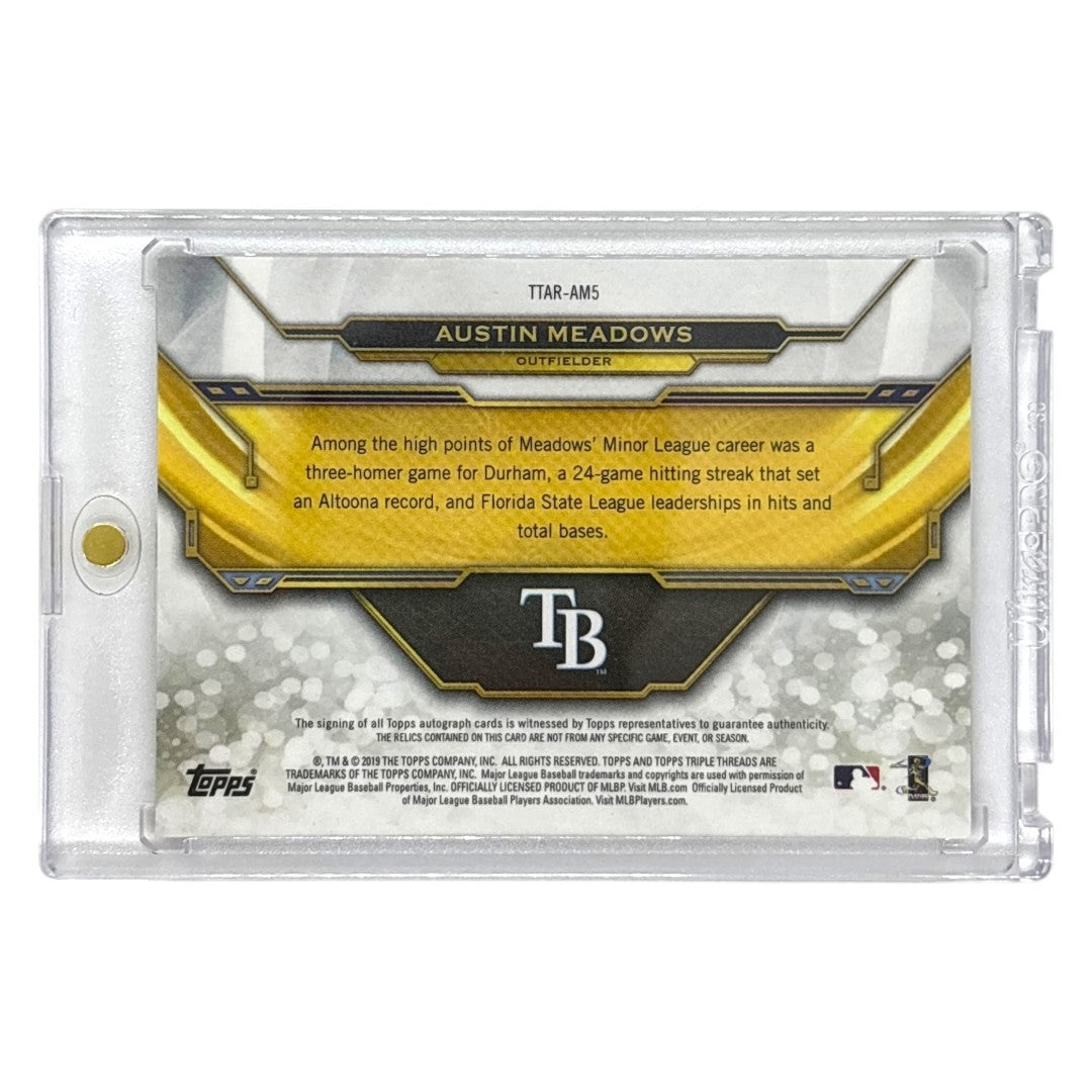 TOPPS MLBカード TRIPLE THREADS AUSTIN MEADOWS TAMPA BAY RAYS 1/1 #TTAR-AM5 中古 IT1