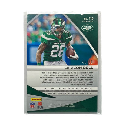 PANINI NFLカード SPECTRA PRIZM LE'VEON BELL JETS /60 #115 中古 IT2