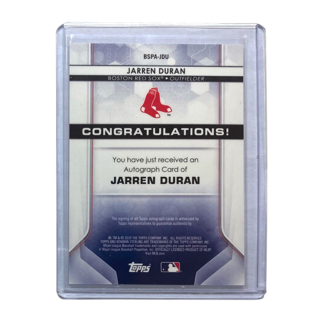 TOPPS MLBカード BOWMAN STERLING JARREN DURAN BOSTON RED SOX #BSPA-JDU 中古 IT2