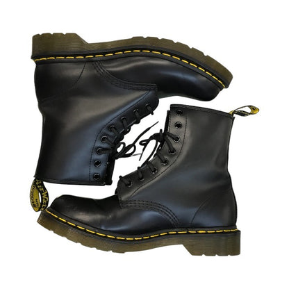 Dr.Martens ドクターマーチン 8ホールブーツ レディース レザー レースアップ 定番 ブラック UK6(25cm) 11821 中古 T1