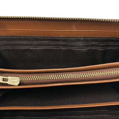 russet ラシット 長財布 レディース ラウンドジップ 三層式小銭入れ 収納大 ベージュ 中古 T1