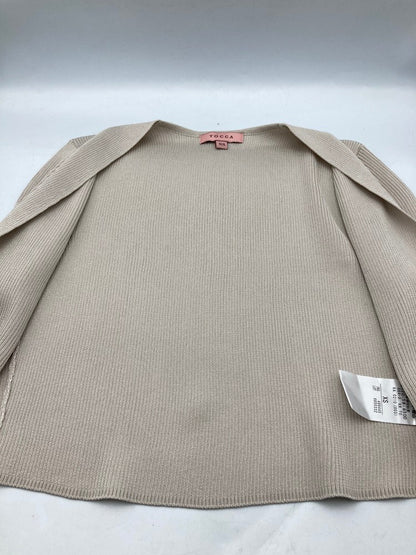 TOCCA トッカ エコファー付 ボレロ カーディガン 488455 グレージュ サイズXS 中古 D4