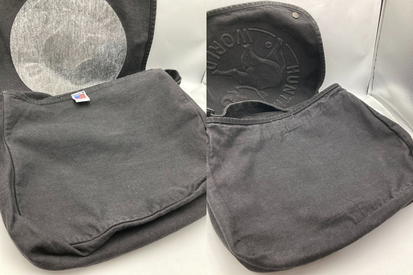 HUNTING WORLD ハンティングワールド USA製 デニム ショルダーバッグ 中古 D4