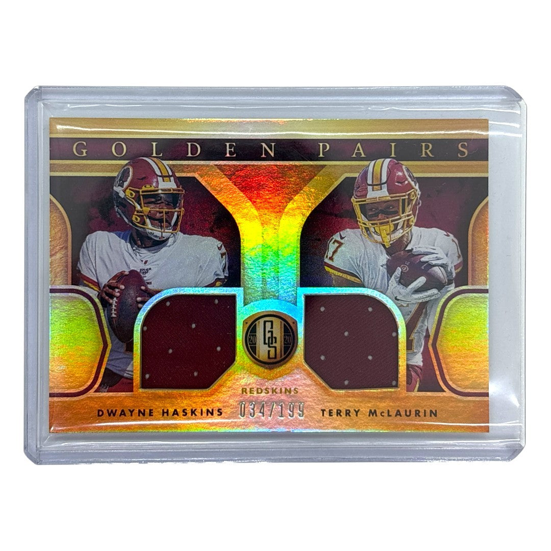 PANINI NFLカード GOLD STANDARD DWAYNE HASKINS TERRY MCLAURIN REDSKINS 034/199 #GP19 中古 IT1