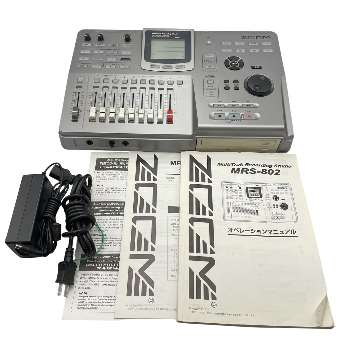 ZOOM MTR マルチトラックレコーダー MRS-802 8tr ハードディスク ミキサー 中古 R4