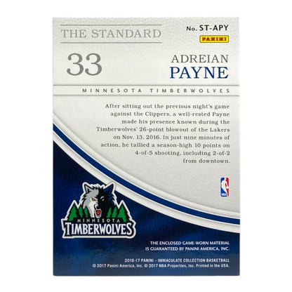 PANINI NBAカード IMMACULATE COLLECTION ADREIAN PAYNE MINNESOTA TIMBERWOLVES /99 #ST-APY 中古 IT2