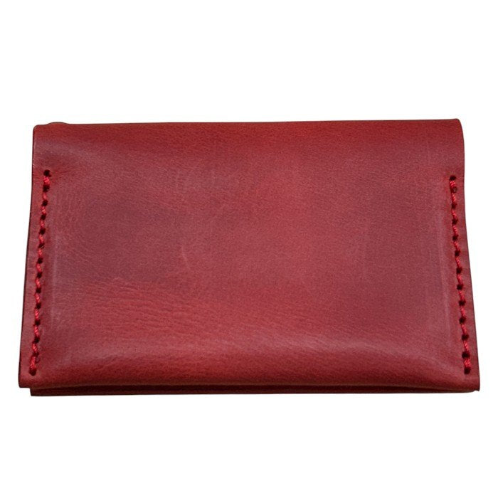 DAYS ART デイズアート 本革 小さい 財布 ミニウォレット レザー レッド レディース メンズ ユニセックス 鍵ポケット 札入れ 中古 W４