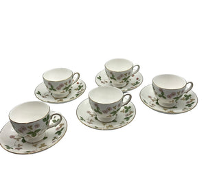 WEDGWOOD ウェッジウッド ワイルドストロベリー カップ＆ソーサー 5客 中古 D4