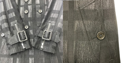 BURBERRY ロンドン バーバリー ロング コート チェック B1A42-254-09 38 トレンチコート アウター 秋 冬 中古 W1