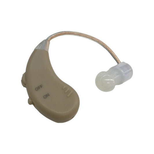 ショップジャパン 楽ちんヒアリングM 集音器 ベージュ 充電式 片耳 軽量 耳かけ型 FN006159 中古 T1