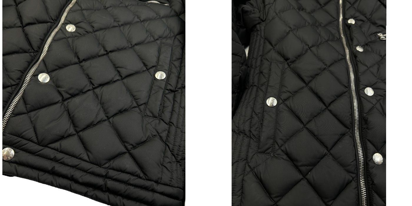 MONCLER モンクレール FRED ダウンジャケット ブルゾン ナイロン 黒 キルティング 40314 メンズ アウター 冬 ジップアップ ボタン 中古 W1