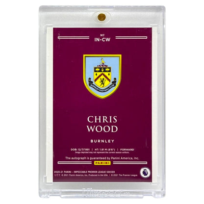 PANINI サッカーカード IMPECCABLE PREMIER LEAGUE CHRIS WOOD BURNLEY /99 #IN-CW 中古 IT1