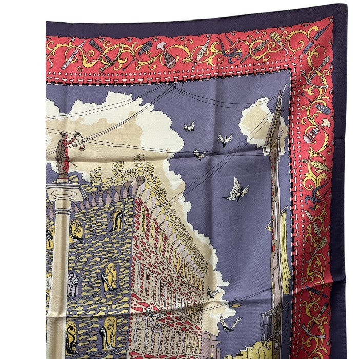 サルヴァトーレフェラガモ スカーフ スピー二・フェローニ宮殿 Salvatore Ferragamo レディース 服飾 ブランド 中古 W４