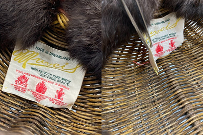 muveil ミュベール ラビットファー かごバッグ 中古 D4