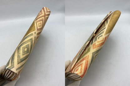 友禅 新綾箔 露錦 和装バッグ 中古 D4