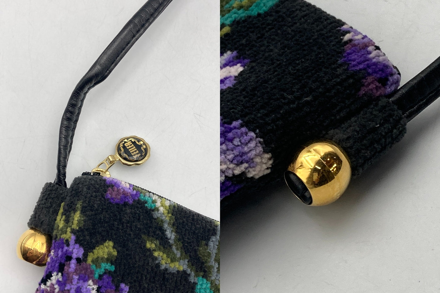 FEILER フェイラー シャノン ショルダーバッグ チャコールグレー 中古 D4