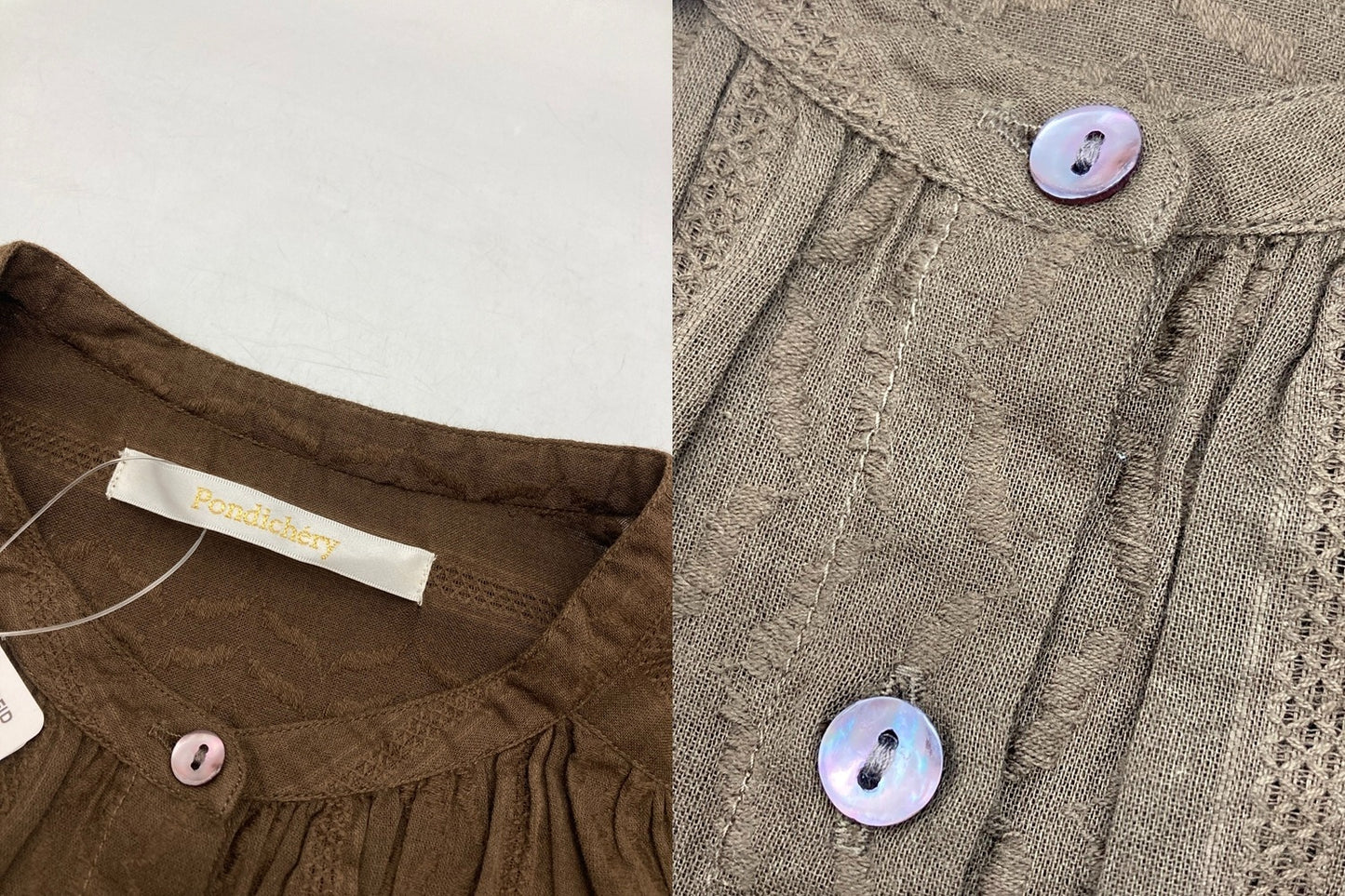 SLOBE IENA Pondichery スローブイエナ ポンディシェリ チュニックブラウス 410431PB1 フリーサイズ 中古 D4