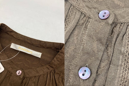 SLOBE IENA Pondichery スローブイエナ ポンディシェリ チュニックブラウス 410431PB1 フリーサイズ 中古 D4