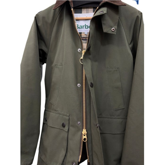 Barbour バブアー BEDALE 2LAYER ノンオイル 38 2002163 アウター ジャケット メンズ ビデイル カーキ 中古 W４