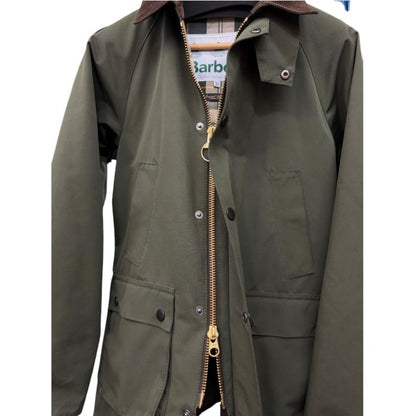 Barbour バブアー BEDALE 2LAYER ノンオイル 38 2002163 アウター ジャケット メンズ ビデイル カーキ 中古 W４