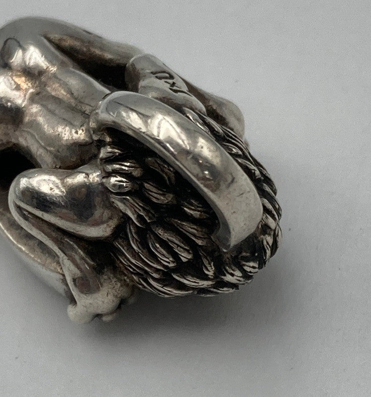 Justin Davis ジャスティンデイビス リーガルライオン ペンダントトップ シルバー925 中古 D4