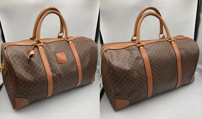 CELINE セリーヌ マカダム ボストンバッグ 中古 D4