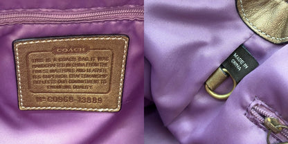 COACH コーチ ショルダー バッグ 13889 鞄 ブランド シグネチャー 肩掛け 斜め掛け 中古 W４
