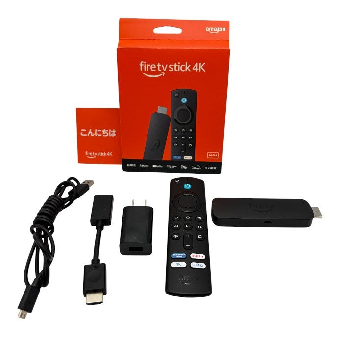 amazon アマゾン fire tv stick 4K M3N6RA ファイヤースティック 第2世代 アマプラ ネットフリックス アベマ U-NEXT 中古 W４