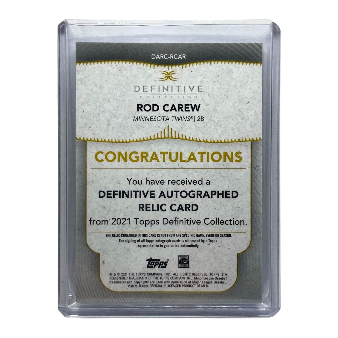 TOPPS MLBカード DEFINITIVE ROD CAREW TWINS 08/10 #DARC-RCAR 中古 IT2