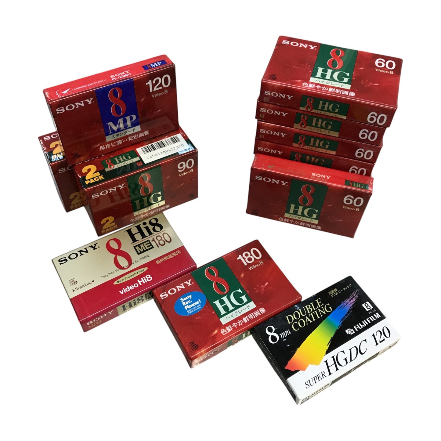 SONY Hi8 ビデオカセットテープ 13点 15本セット+おまけ 8ミリ 記録メディア ハイグレード/スタンダード 中古 T1