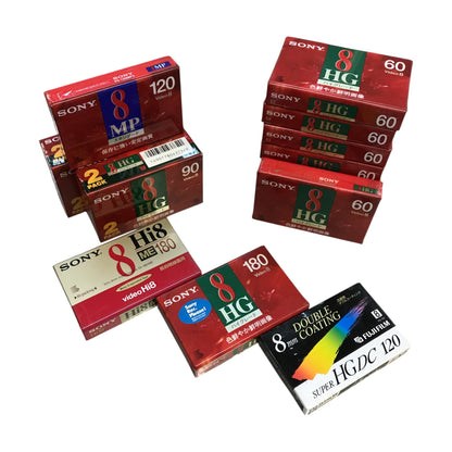 SONY Hi8 ビデオカセットテープ 13点 15本セット+おまけ 8ミリ 記録メディア ハイグレード/スタンダード 中古 T1