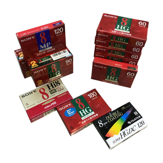 SONY Hi8 ビデオカセットテープ 13点 15本セット+おまけ 8ミリ 記録メディア ハイグレード/スタンダード 中古 T1