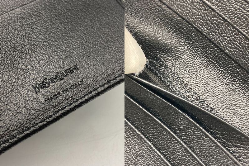 Yves Saint Laurent イヴサンローラン ラウンドファスナー コンパクト財布 中古 D4