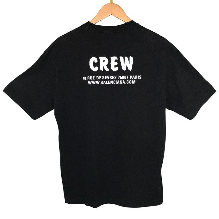 バレンシアガ BALENCIAGA CREW プリント Tシャツ XXS トップス 夏 半袖 メンズ 中古 W1