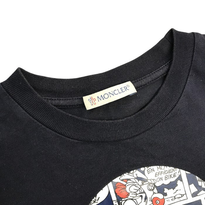 MONCLER モンクレール Tシャツ キッズ 半袖 コットン コミック柄 漫画 115cm ネイビー D19548018350 中古 T1
