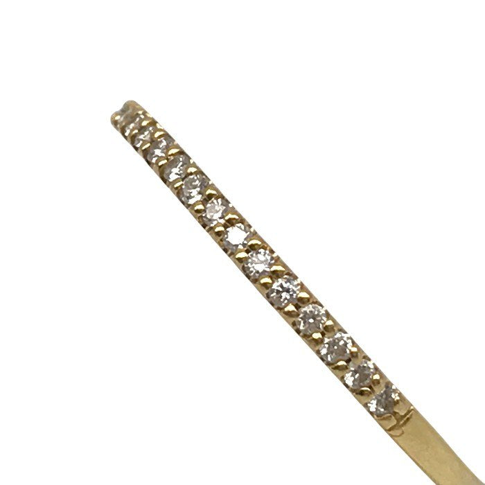 4℃ K18 リング レディース シンプル メレダイヤ イエローゴールド 10号 中古 T1