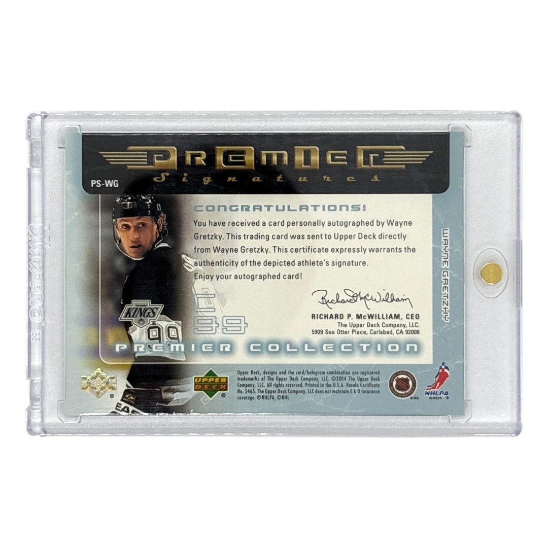 UPPER DECK NHLカード PREMIER COLLECTION WAYNE GRETZKY KINGS #PS-WG 中古 IT1