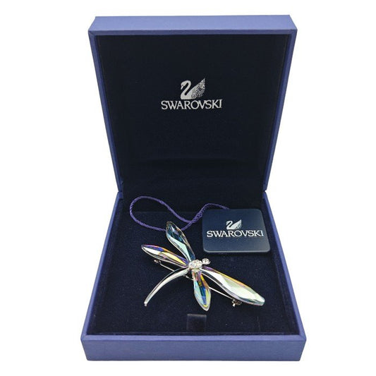 SWAROVSKI スワロフスキー トンボ ブローチ 中古 H4