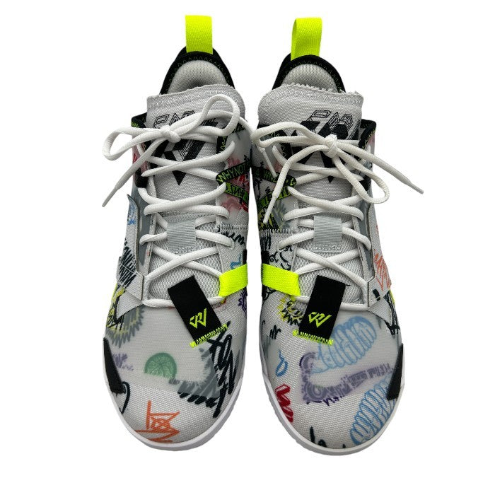 NIKE ナイキ Jordan Why Not Zer0.4 Graffiti スニーカー DD4886-007 27.5cm 靴 シューズ メンズ 総柄 ジョーダン 中古 W４