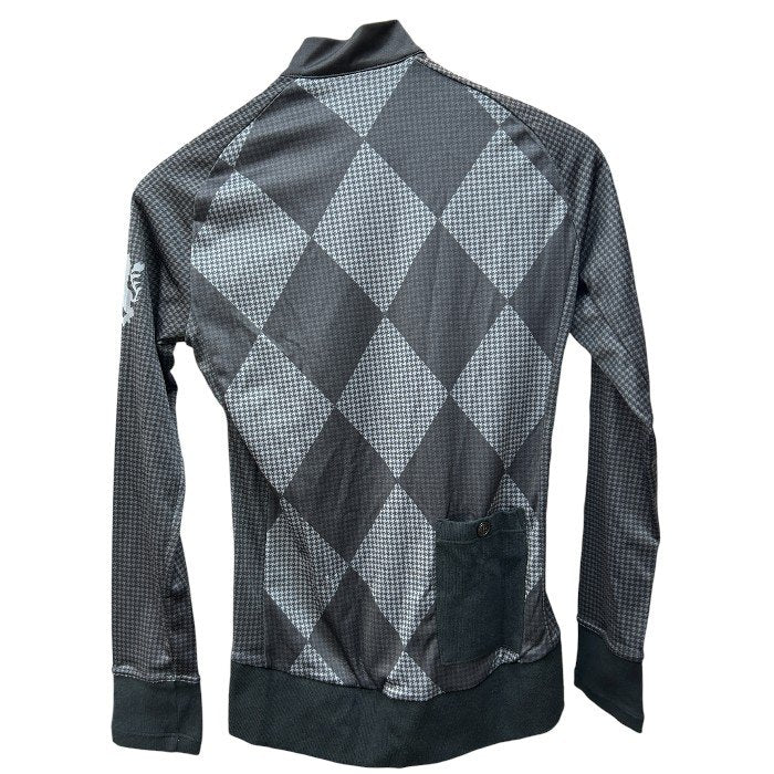 未使用品 KAPELMUUR カペルミュール ロイヤルダービー 千鳥格子アーガイル サイクルジャージ S メンズ スポーツ おしゃれ 長袖 中古 W４