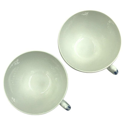 ROYAL COPENHAGEN ロイヤルコペンハーゲン ブルーフラワー カップ＆ソーサー ペア 2客 花柄 コーヒーカップ ホワイト/ブルー 中古 T1