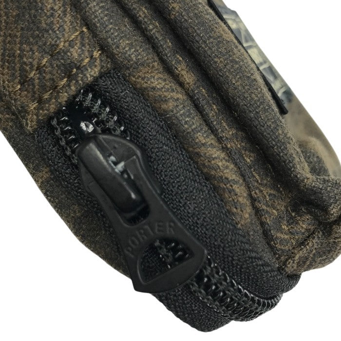 PORTER BLOCK KEY PACK TIGER キーパック タイガー キーケース ユニセックス キーホルダー スマートキー カモフラ カーキ 381-26837 中古 T1