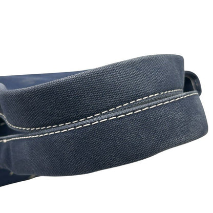 MARC JACOBS マークジェイコブス トートバッグ 鞄 キャンバス ネイビー かわいい 中古 W４