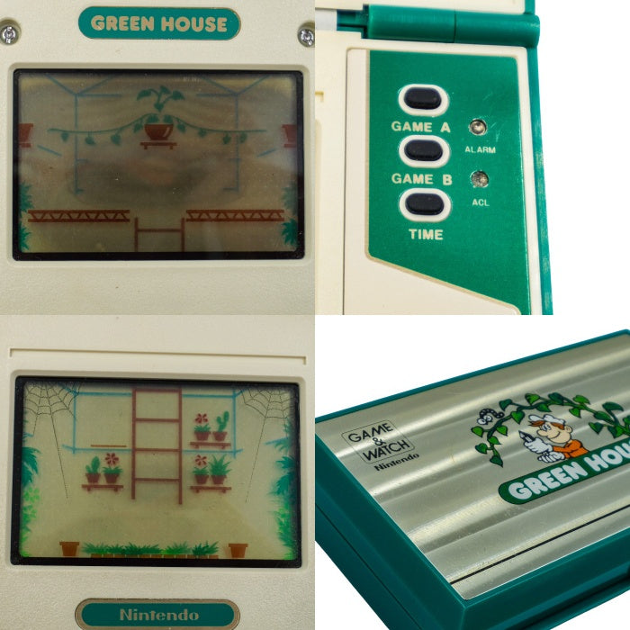 任天堂 ゲーム&ウオッチ グリーンハウス GREEN HOUSE GAME&WATCH 中古 a1