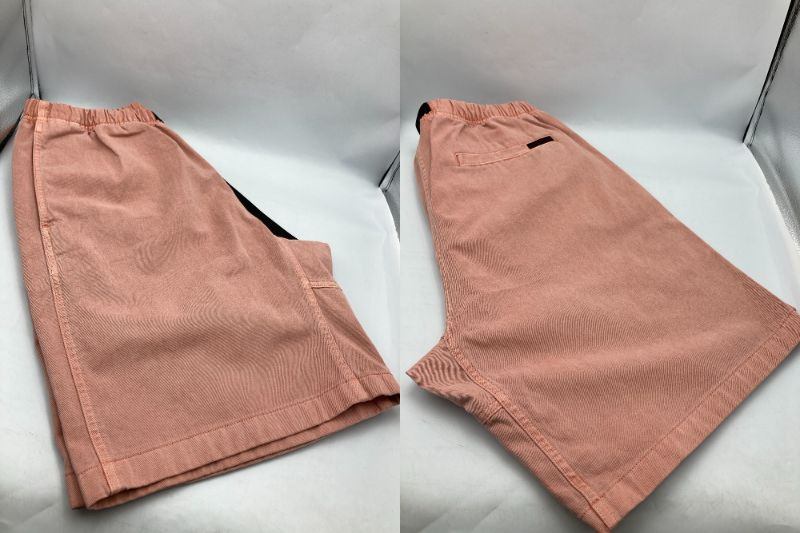 GRAMICCI グラミチ Gショーツ ピグメントダイ ショートパンツ CORAL G4SM-P123 サイズXL 中古 D4