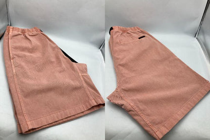 GRAMICCI グラミチ Gショーツ ピグメントダイ ショートパンツ CORAL G4SM-P123 サイズXL 中古 D4