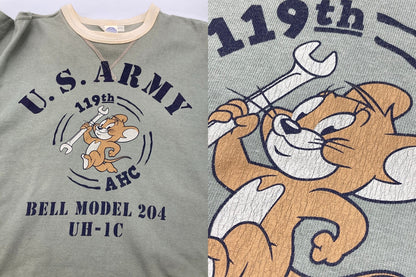 TOYS McCOY トイズマッコイ トムとジェリー U.S.ARMY リンガーTシャツ サイズM メンズ 中古 D4