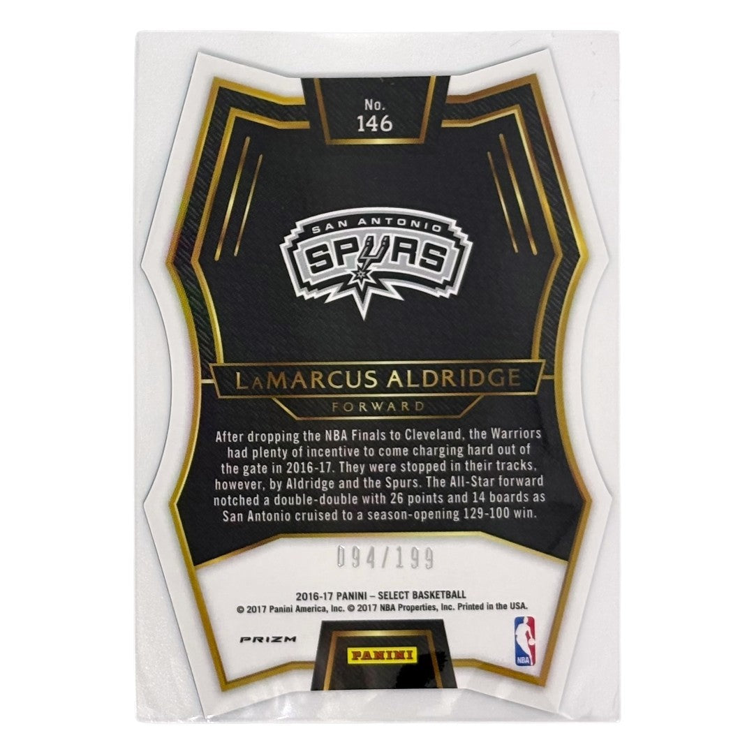 PANINI NBAカード SELECT PRIZM DIE-CUT LAMARCUS ALDRIDGE SPURS /199 #146 中古 IT1