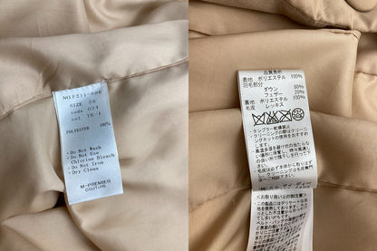 M-PREMIER COUTURE エムプルミエ クチュール レッキスファー ダウンコート サイズ38 中古 D4