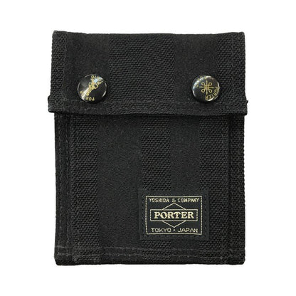 PORTER ポーター TANGO BLACK WALLET 財布 メンズ 2つ折り ポリエステル/ナイロン ちりめん タンゴブラック 638-07803 中古 T1